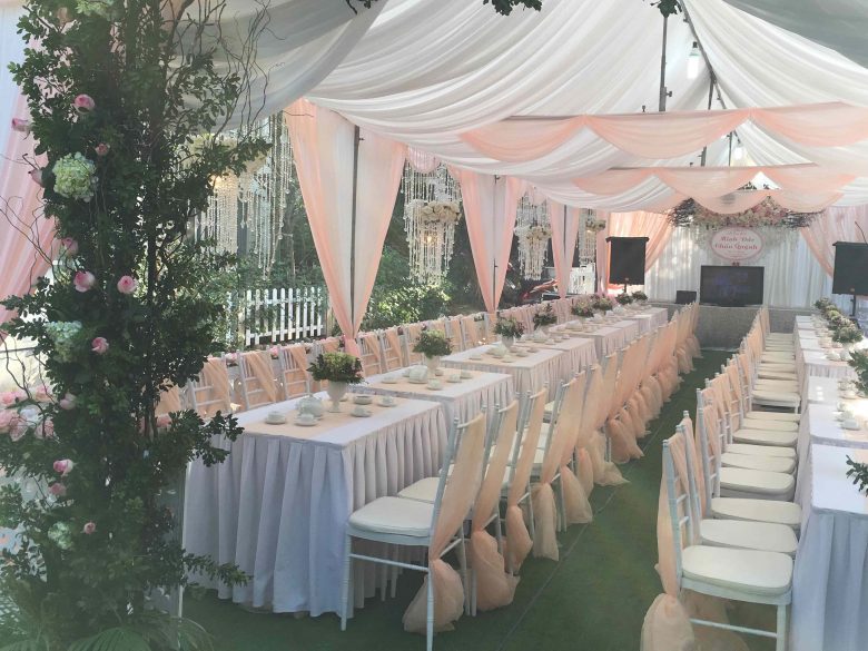 Nhà bạt đám cưới – Hàng rào